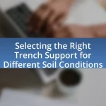 Selecting the Right Trench Support for Different Soil Conditions
