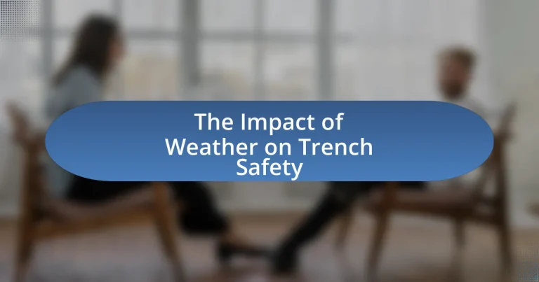 The Impact of Weather on Trench Safety