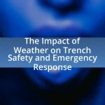 The Impact of Weather on Trench Safety and Emergency Response