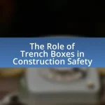 The Role of Trench Boxes in Construction Safety