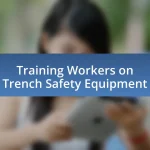 Training Workers on Trench Safety Equipment