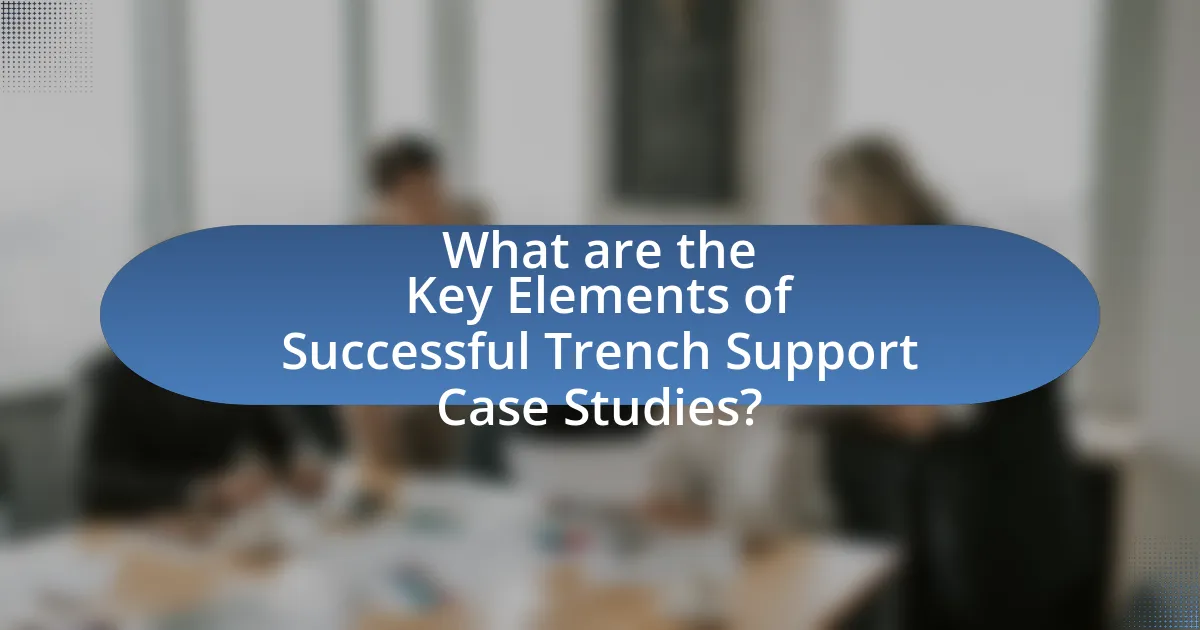 What are the Key Elements of Successful Trench Support Case Studies?